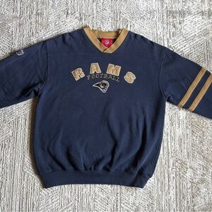 Vintage St Louis Rams Sweatshirt L Size Logo NFL Football LA RAMS
